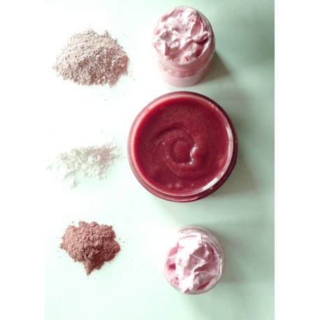 Pretty in Pink Gift Set - Face Butters Rose Clay Mask - Spa Gift - Plant Based Vegan 100% Natural