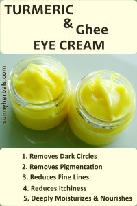 Turmeric and Ghee Eye Cream Benefits
