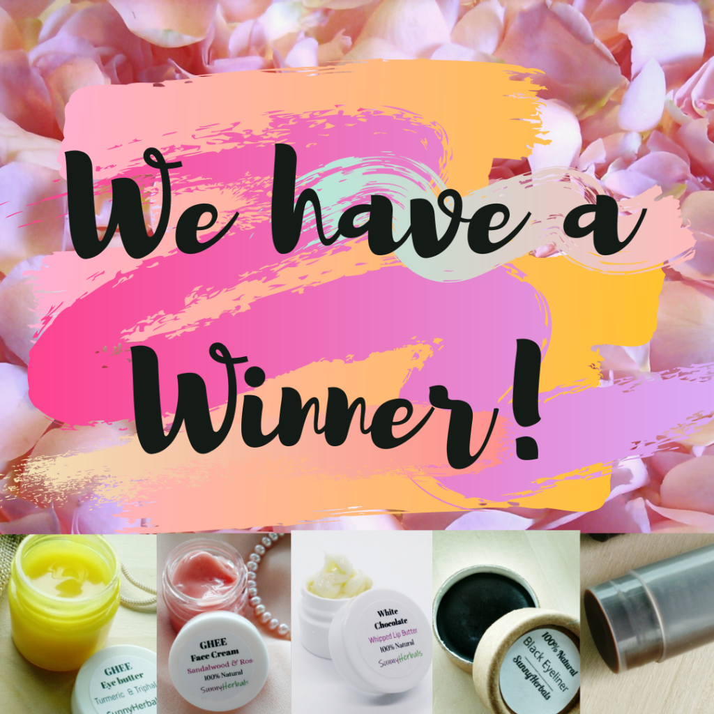 SunnyHerbals Instagram Giveaway Winner